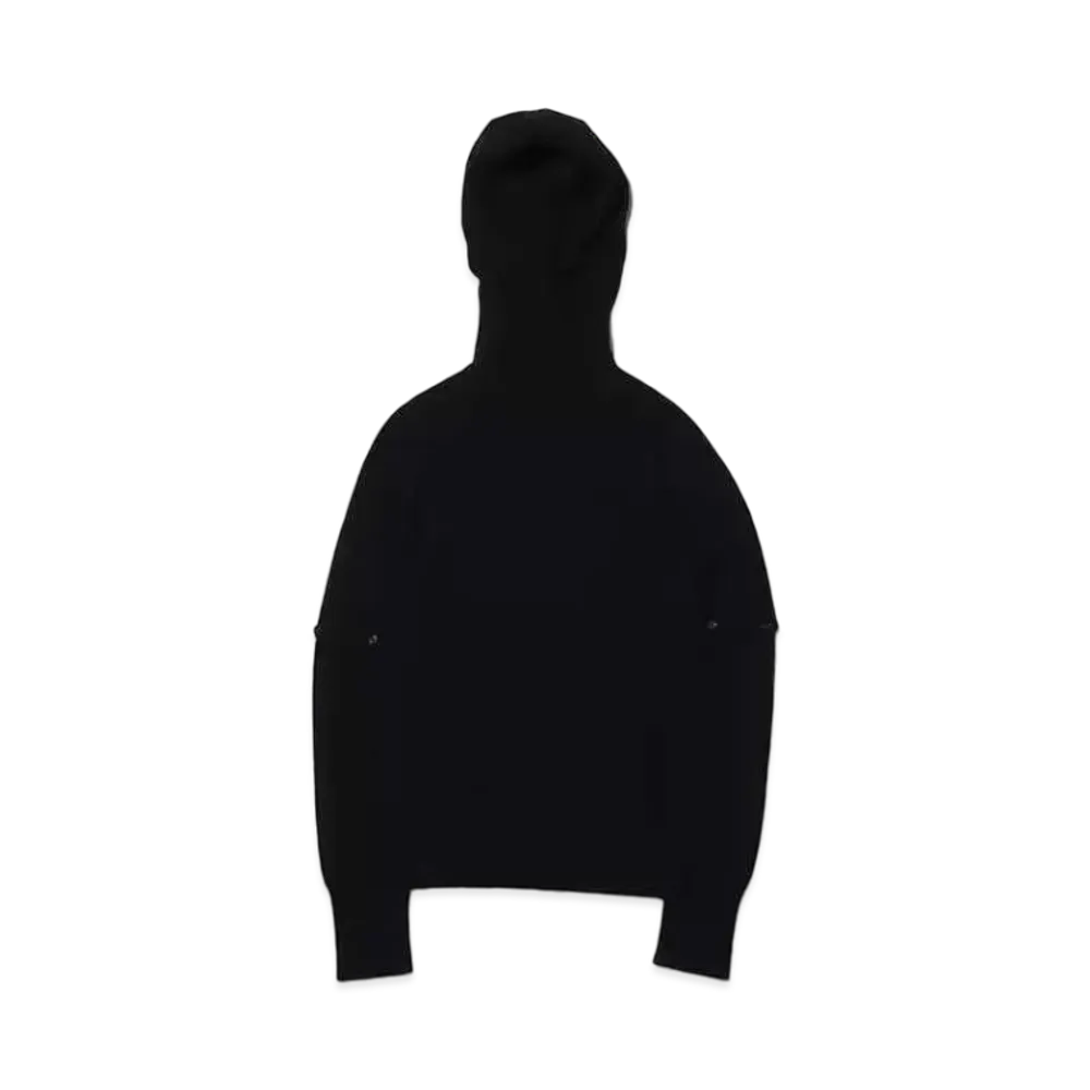 atmos pink Hood Tsuki Turtle Knit Tops "Black"
