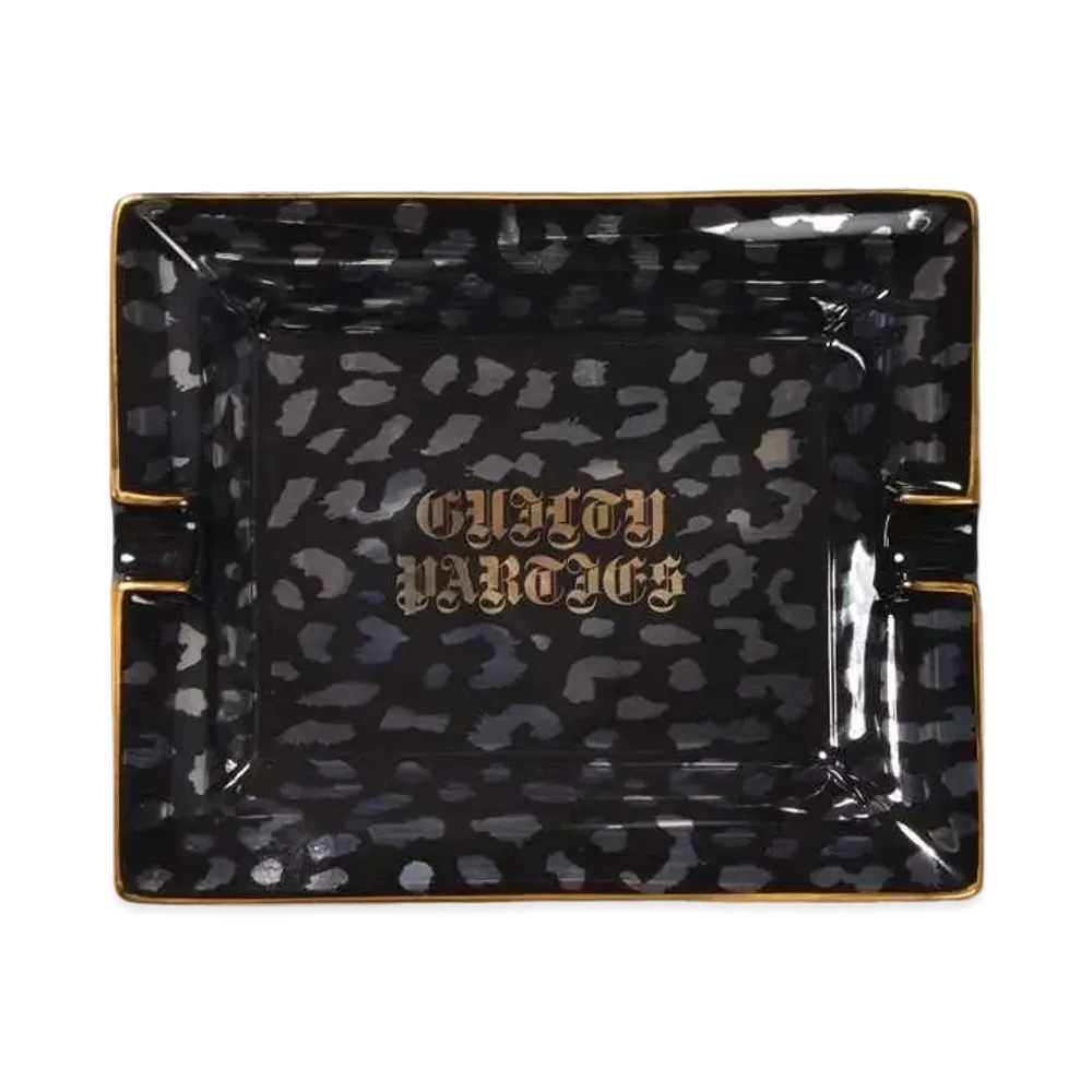 WACKO MARIA LEOPARD ASHTRAY-LARGE "Black"