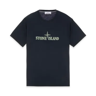 Stone Island 21579 Stitches Two Embroidery T-Shirt - 23SS "Blue"