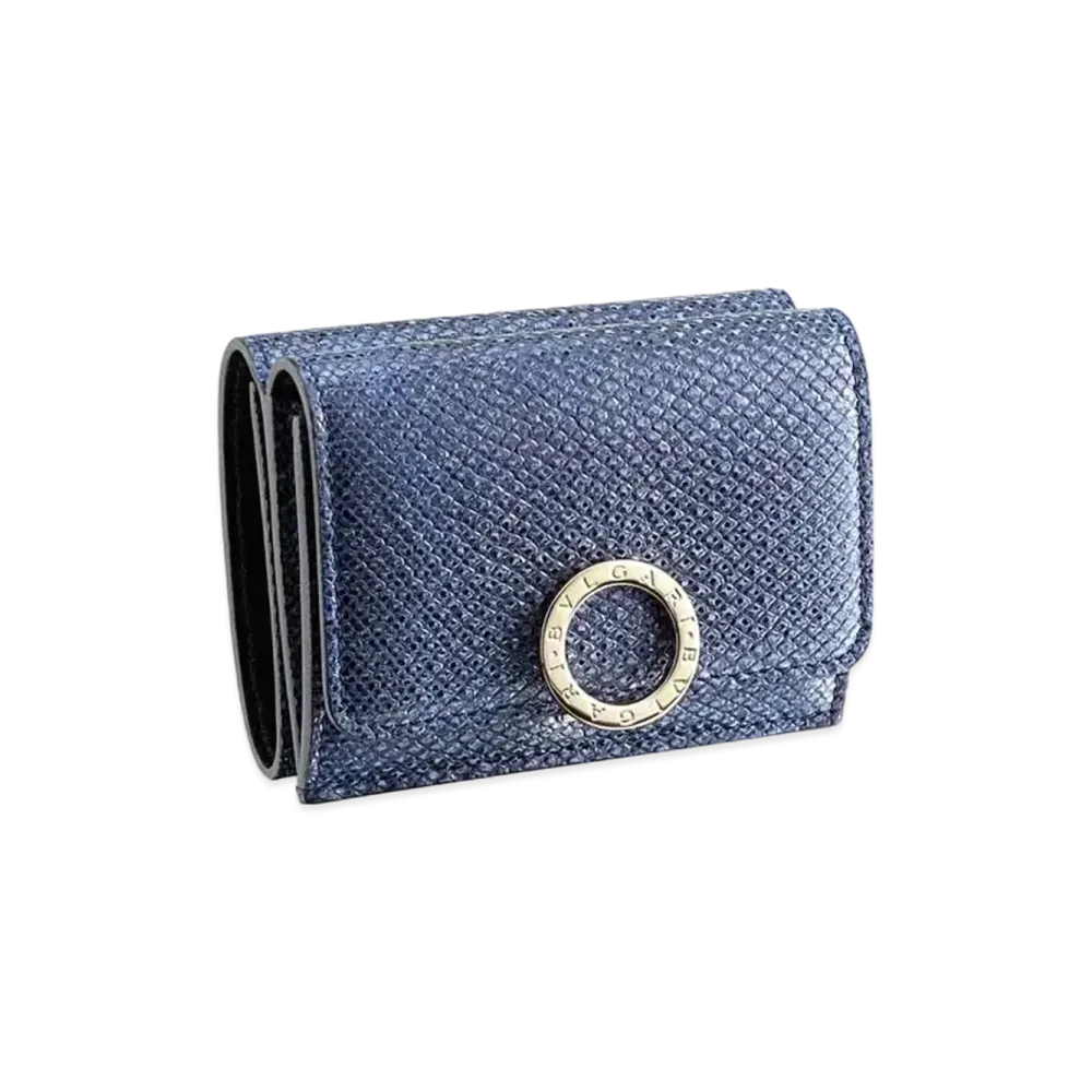BVLGARI BVLGARI Trifold Wallet "Blue"