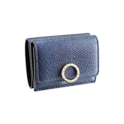 BVLGARI BVLGARI Trifold Wallet "Blue"