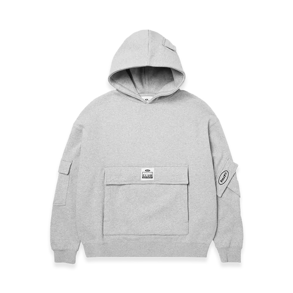HUF x PROCLUB Multi Pocket Hoodie "Heather Grey"