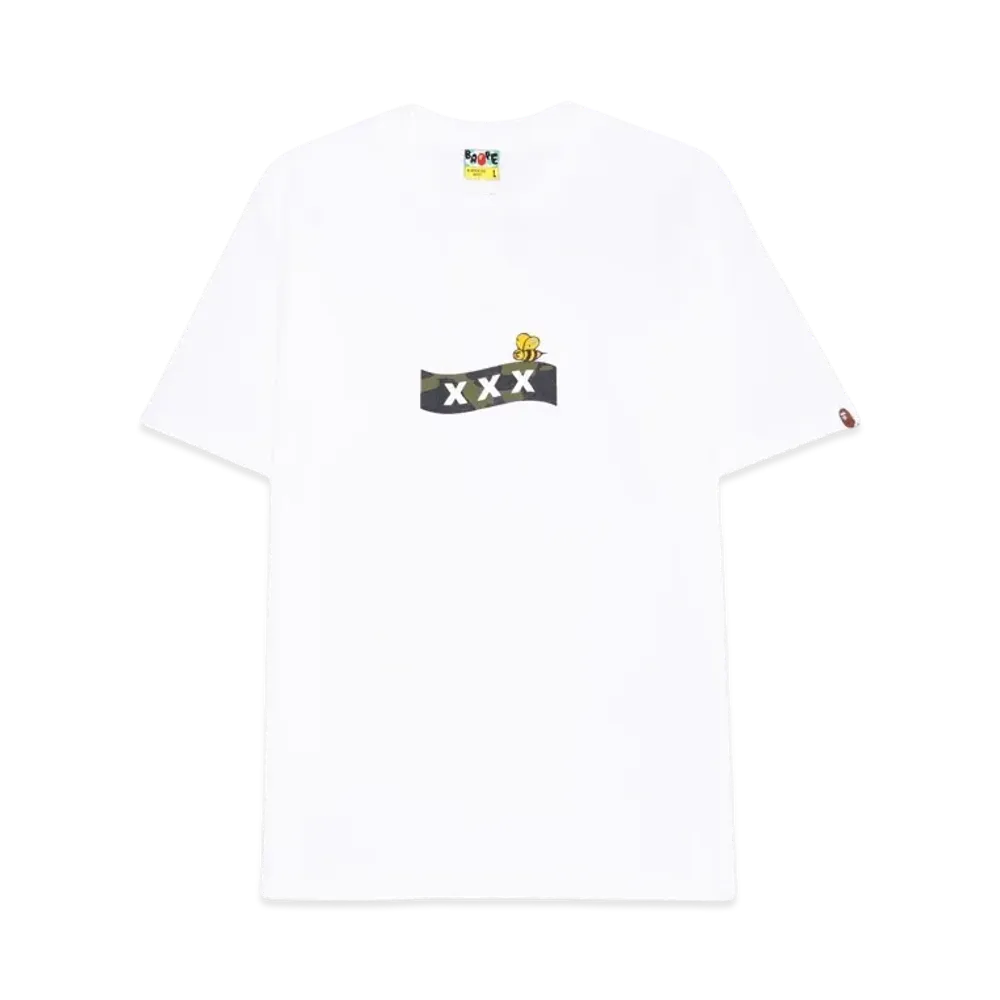 A BATHING APE x GOD SELECTION XXX Tee "White"