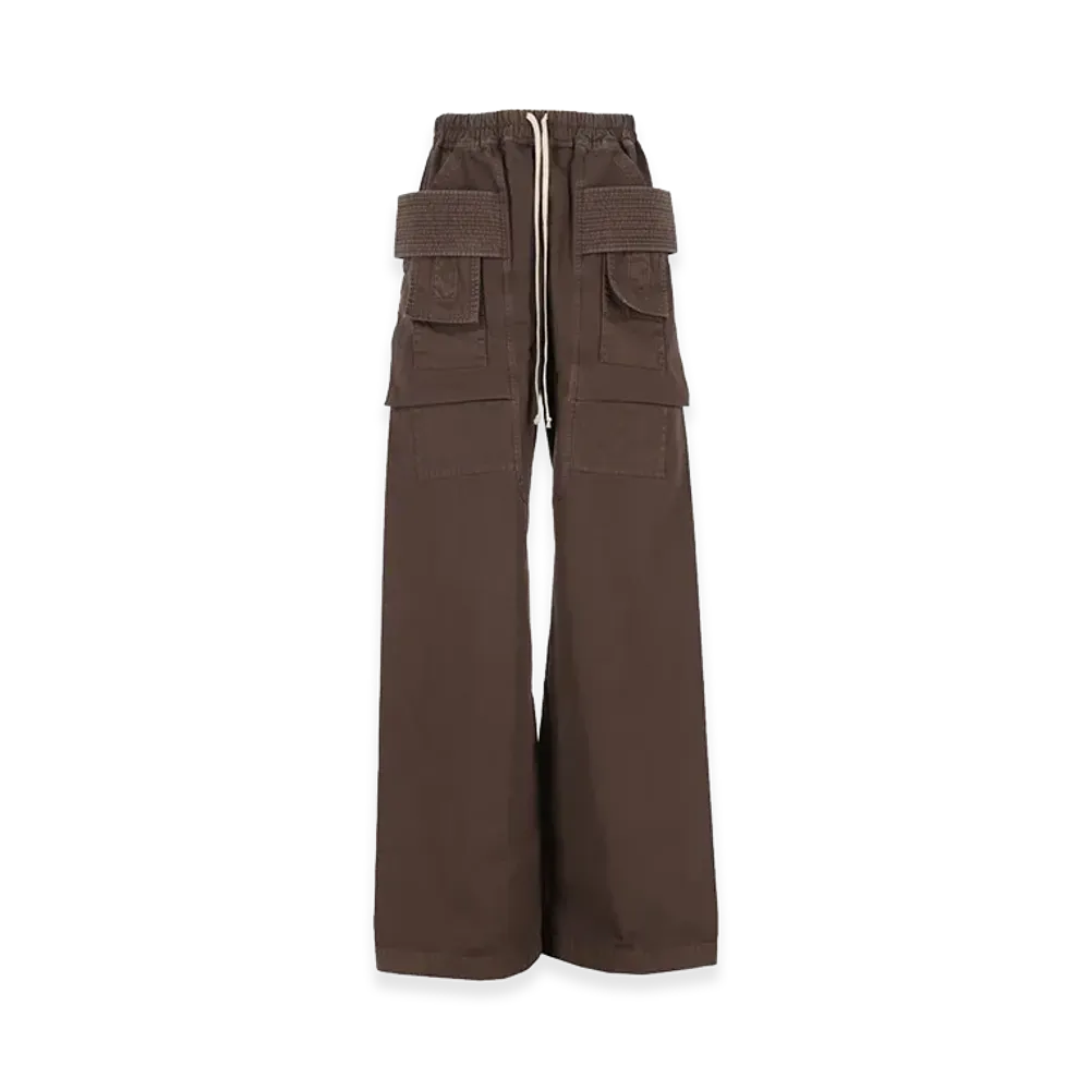 Rick Owens DRKSHDW Cotton Twill Cargo Pants "Brown"