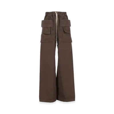 Rick Owens DRKSHDW Cotton Twill Cargo Pants "Brown"