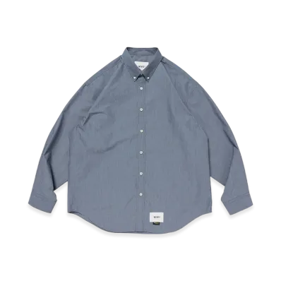 WTAPS BD 04 / LS / NYCO. Broadcloth. CORDURA. OF "Navy"