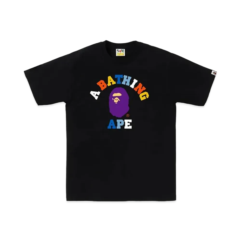 A BATHING APE Colors College Tee "Black"