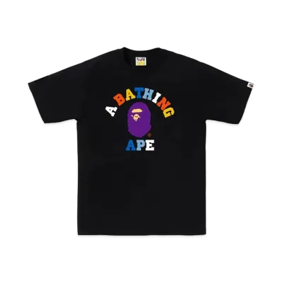 A BATHING APE Colors College Tee "Black"