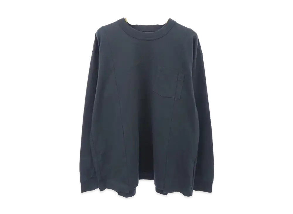 サカイ 再構築 ロングスリーブ Tシャツ "グレー"