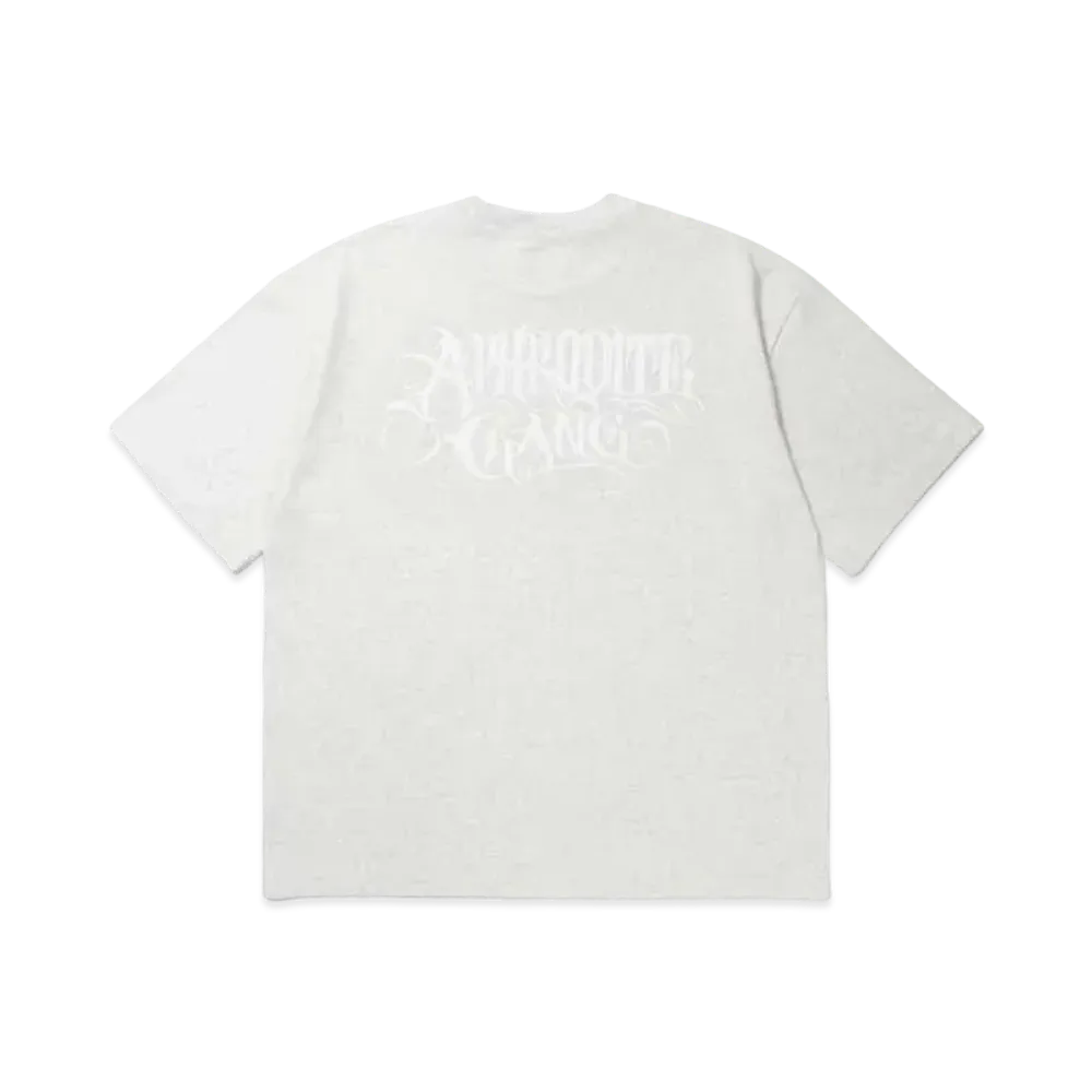APHRODITEGANG Classic Logo S/S Tee (White Print) "Light Gray"