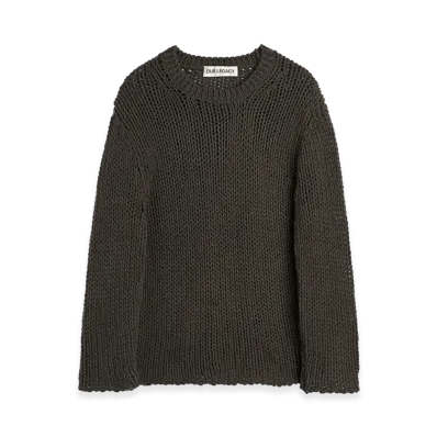 OUR LEGACY Women's Popover Roundneck "Chocolate Ultra Slow Twist"