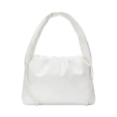 Alexander Wang Ryan Buttery Leather Puff Lage Bag "White"