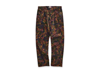 NICENESS P.Charles Floral Pattern Corduroy Trousers "Charcoal"