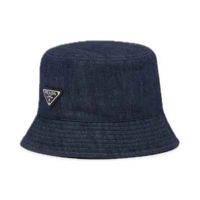 PRADA Denim Bucket Hat "Navy"