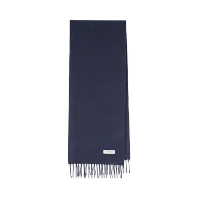 Jil Sander Wool Scarf "Midnight Blue"
