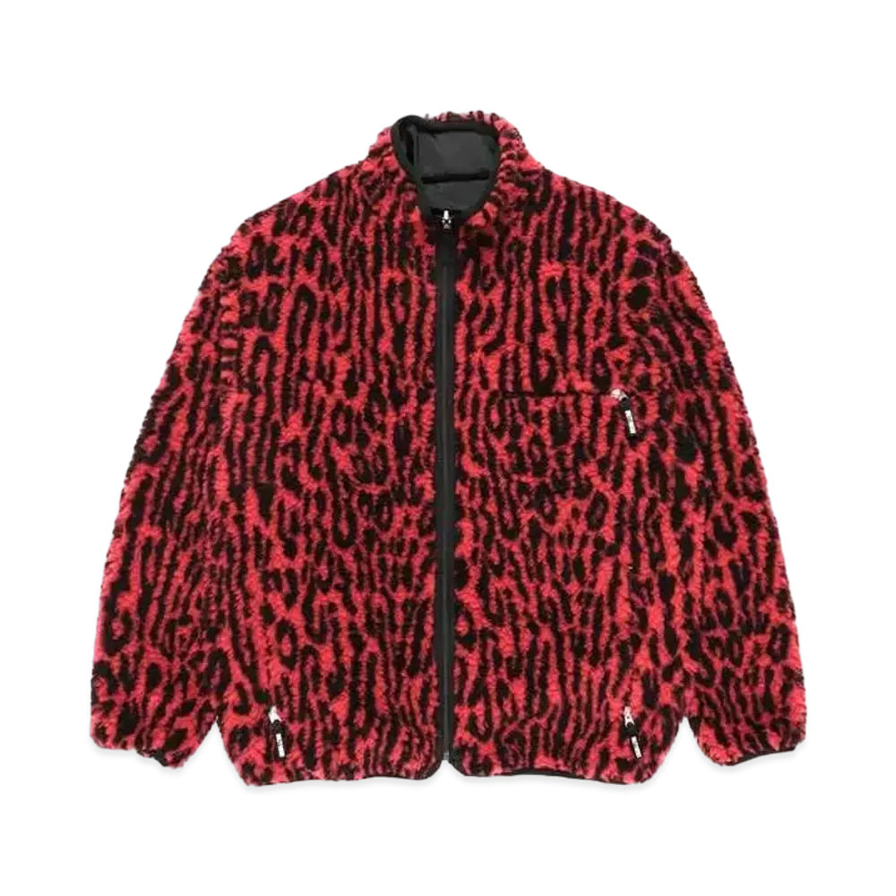 WACKO MARIA Reversible Boa Flece Jacket "Red"