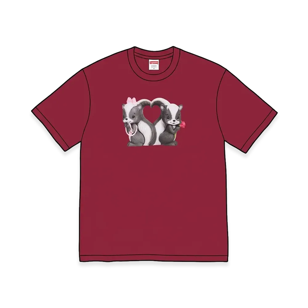 Supreme Skunk Tee "Cardinal"