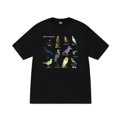 Stussy California Birds Tee "Black"