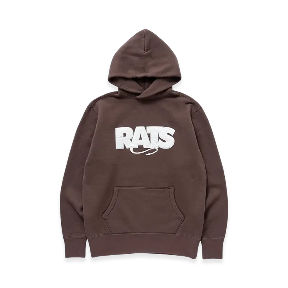 RATS Box Logo Hoodie "Brown"