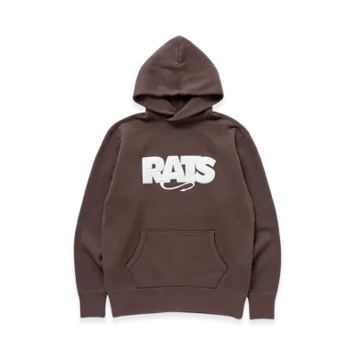 RATS Box Logo Hoodie "Brown"