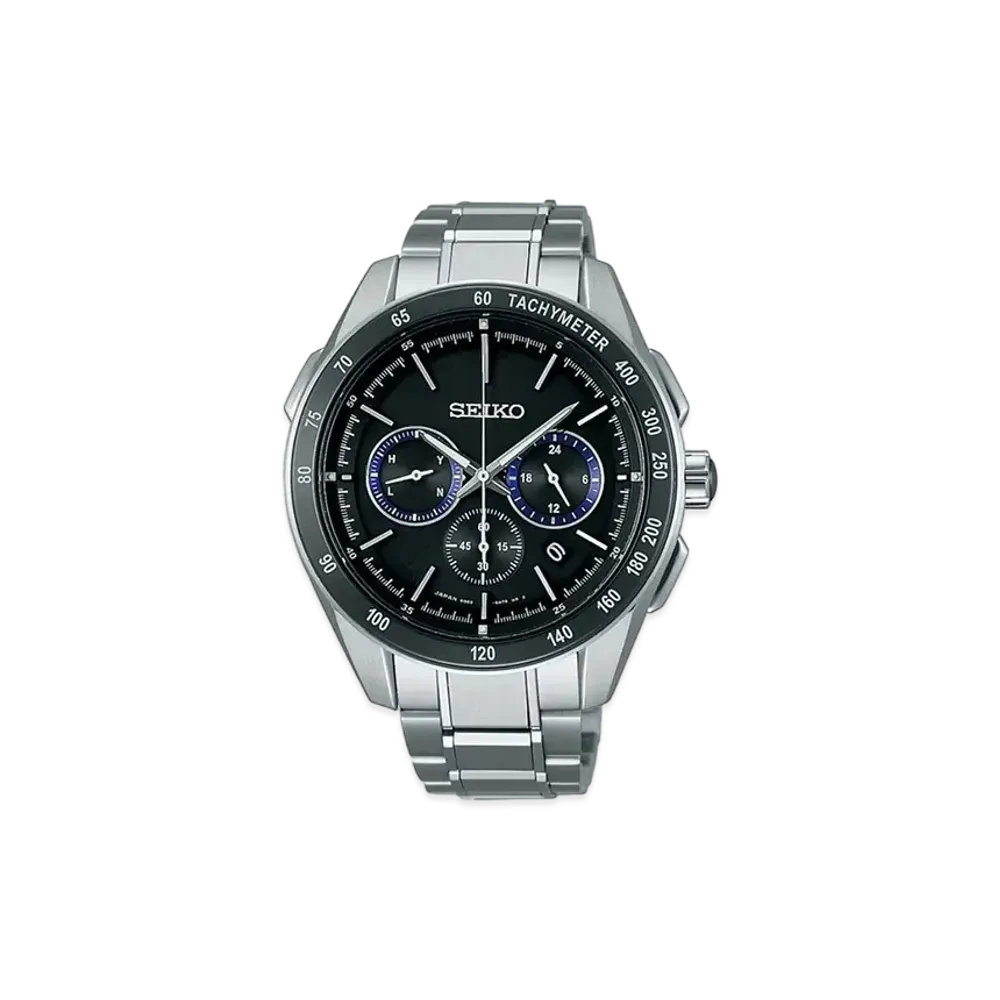 SEIKO Brightz Solar Radio Watch World Time "Black" SAGA183