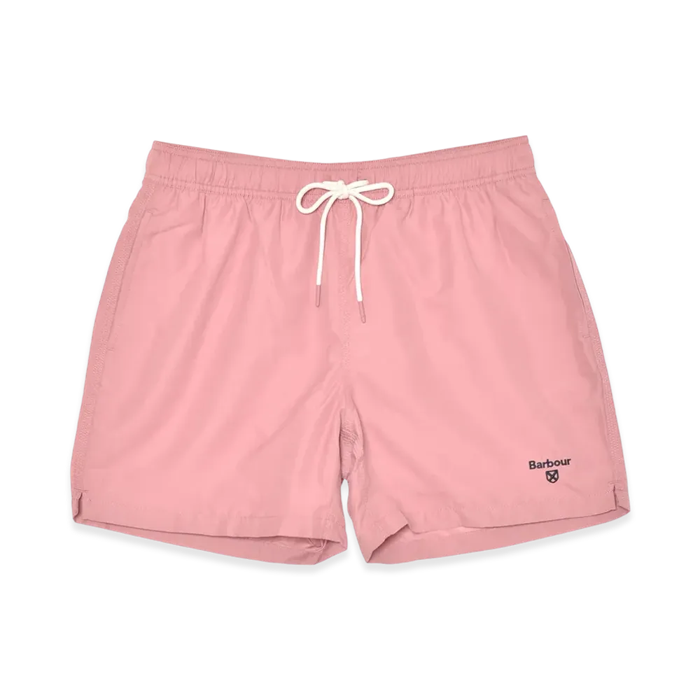 Barbour Staple Logo 5 Swim Shorts "Pink Clay"