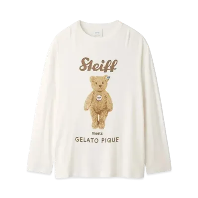 GELATO PIQUE x Steiff Homme James One Point Pullover "Cream"