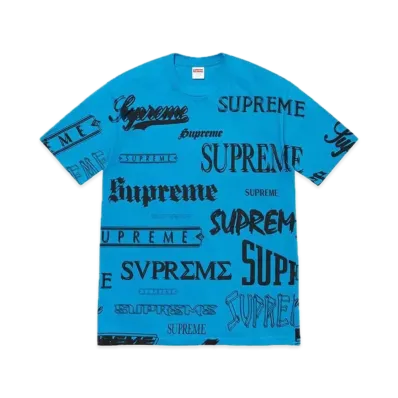 Supreme Multi Logo Tee "Bright Blue"
