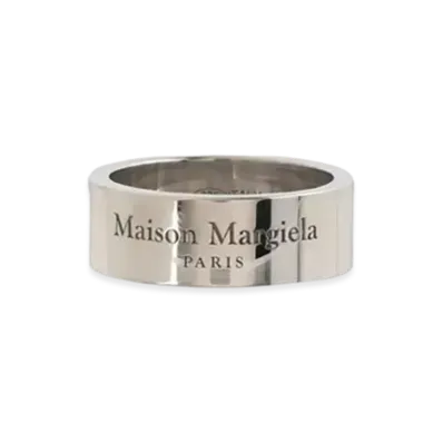 Maison Margiela Logo Ring "Shiny Palladium"