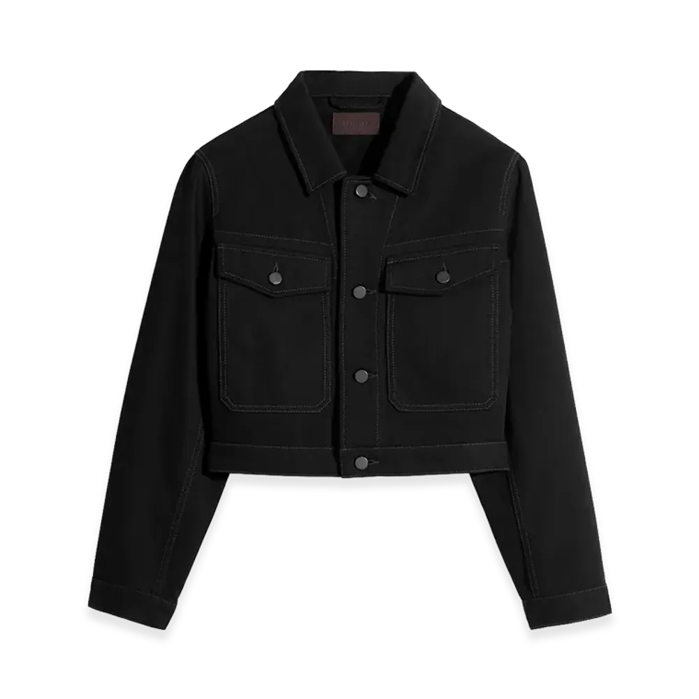 LEMAIRE Women's Cropped Blouson "Black"