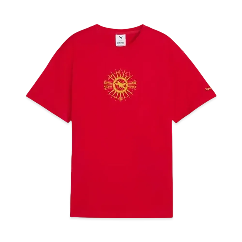 PUMA x Harry Potter Boys Relax Graphic Short Sleeve T-Shirt "For All Time Red"