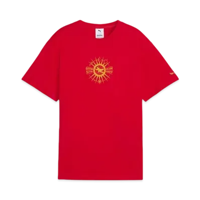 PUMA x Harry Potter Boys Relax Graphic Short Sleeve T-Shirt "For All Time Red"