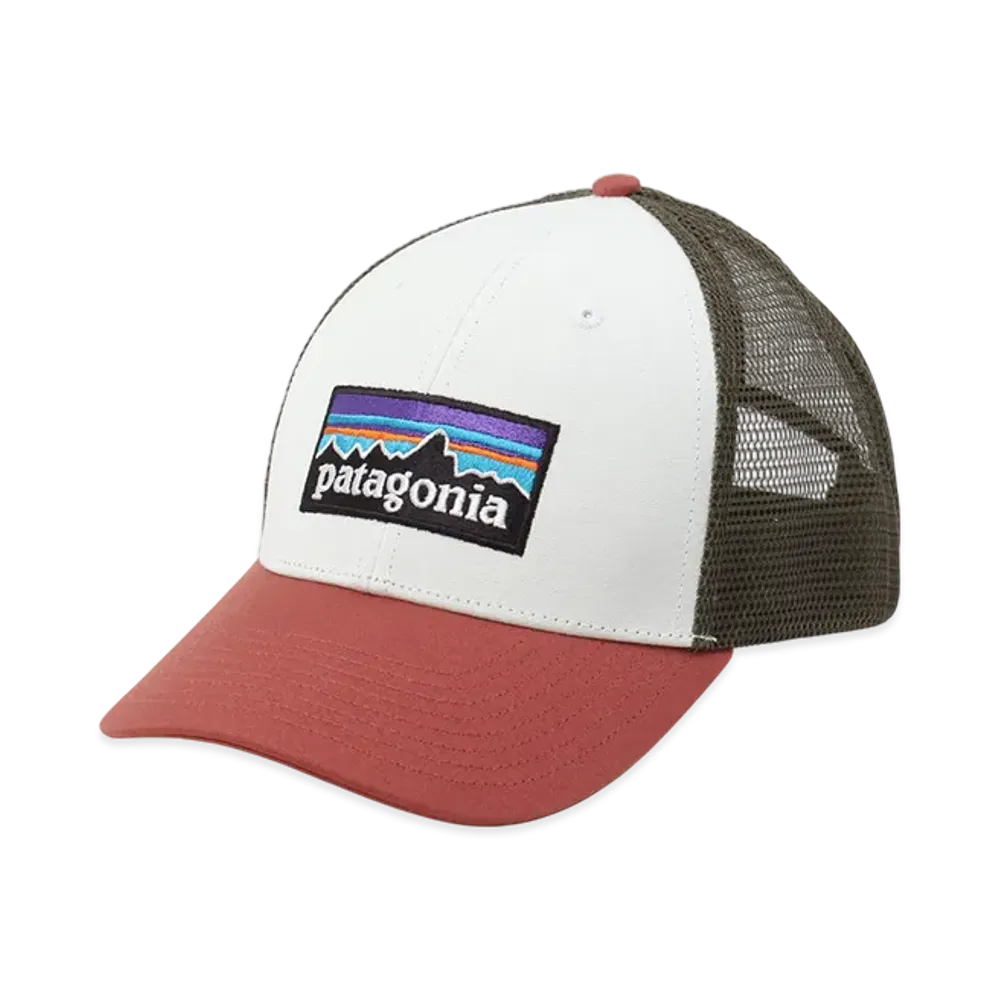 Patagonia P-6 Logo LoPro Trucker Hat "Birch White"