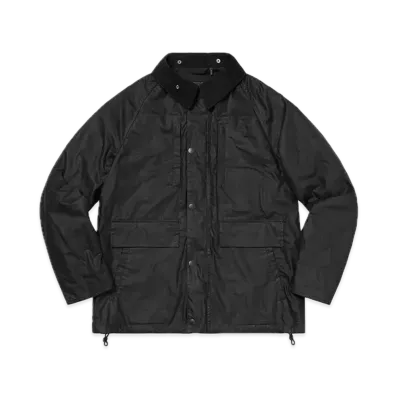 Supreme x Barbour Lightweight Waxed Cotton Field Jacket "Black"