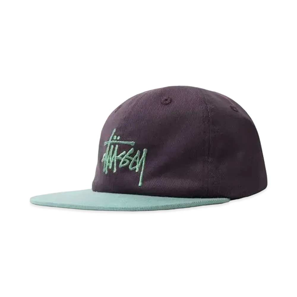 Stussy 2TONE TEAM STRAPBACK CAP "Eggplant"