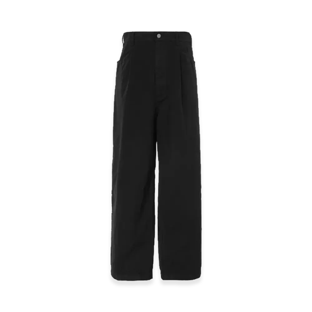 COMME des GARCONS HOMME Nylon Twill Garment Dye Pants "Black"