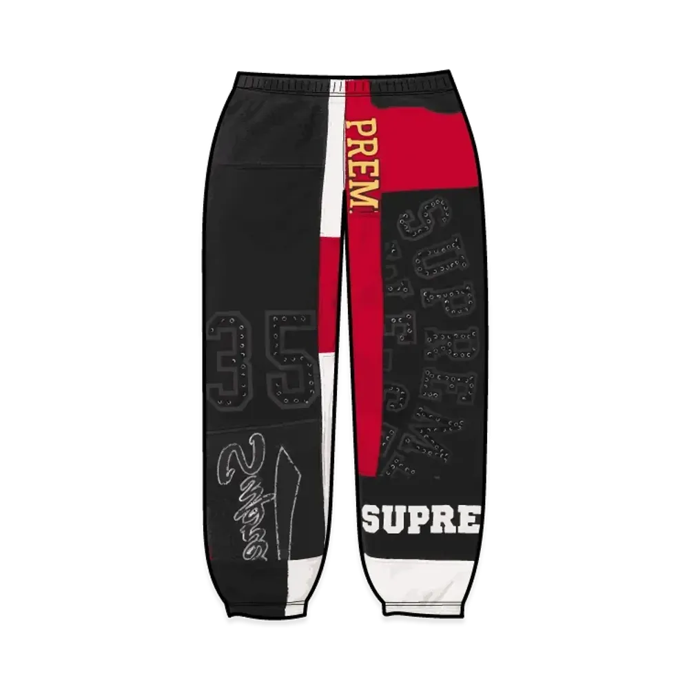Supreme Patchwork Sweatpant "Black"