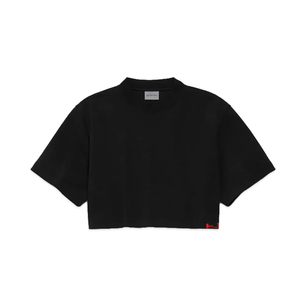 BALENCIAGA Women's Cropped T-Shirt "Black"