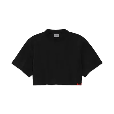 BALENCIAGA Women's Cropped T-Shirt "Black"