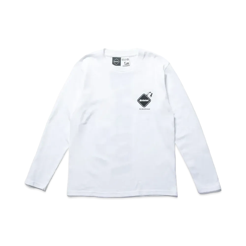 F.C.REAL BRISTOL For Kids Felix The Cat Supporter L/S Tee "White"