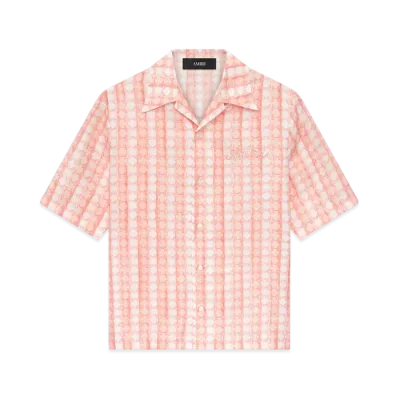 AMIRI MA Quad Bowling Shirt "Malibu Peach"