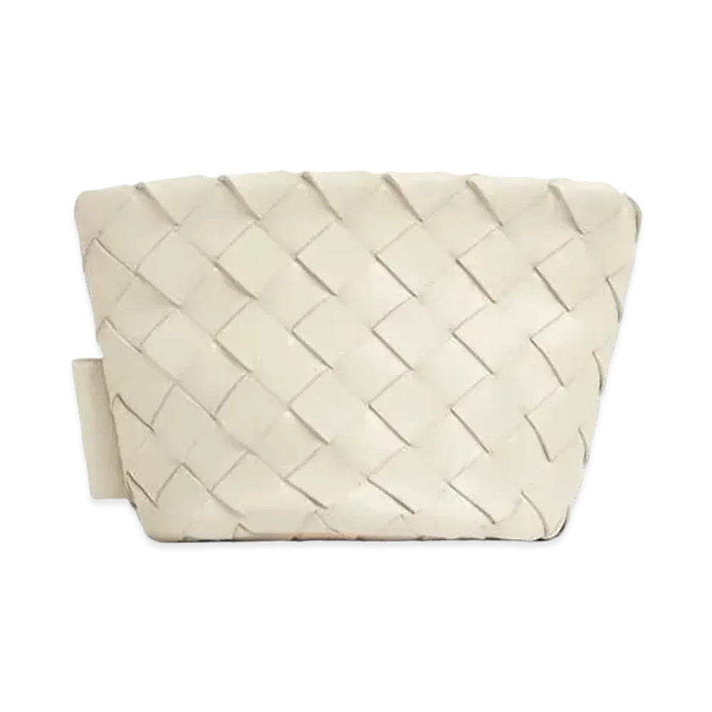 Bottega Veneta Intrecciato Mini Bucket Pouch "Plaster"