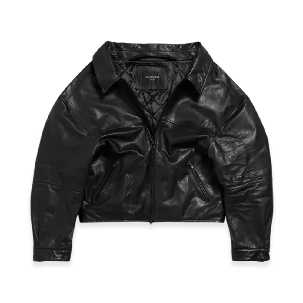 BALENCIAGA Off Shoulder Jacket "Black"