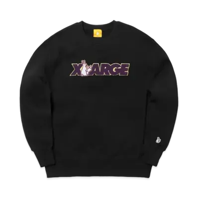 XLARGE x FR2 BOX LOGO CREWNECK SWEAT "Black"