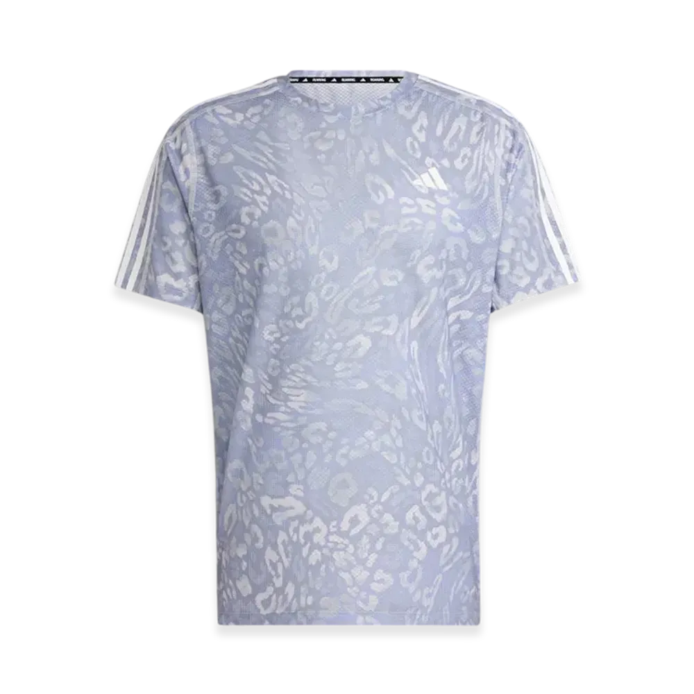 adidas Own The Run Climacool Three Stripes Short-Sleeve T-Shirt "Dash Grey/Violet Tone"