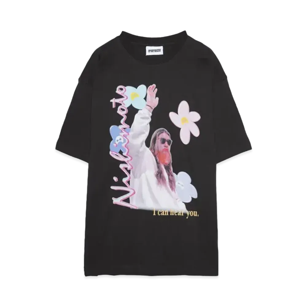 NISHIMOTO IS THE MOUTH HELLO S/S TEE "BLACK"
