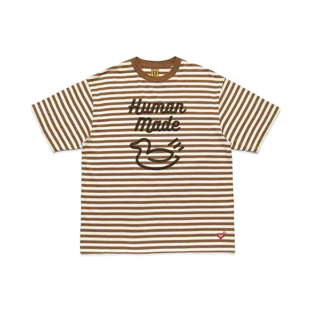 HUMAN MADE BORDER T-SHIRT "Brown"