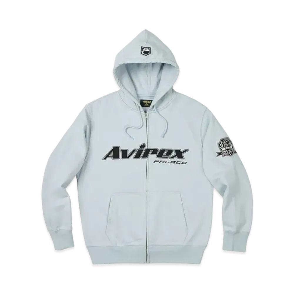 PALACE Avirex Zip Hood "Chill Blue"