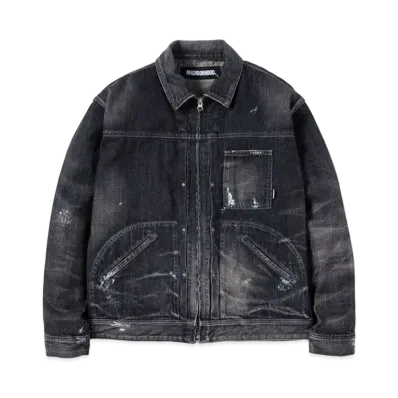 NEIGHBORHOOD FRONT ZIP DENIM / C-JK "Black"