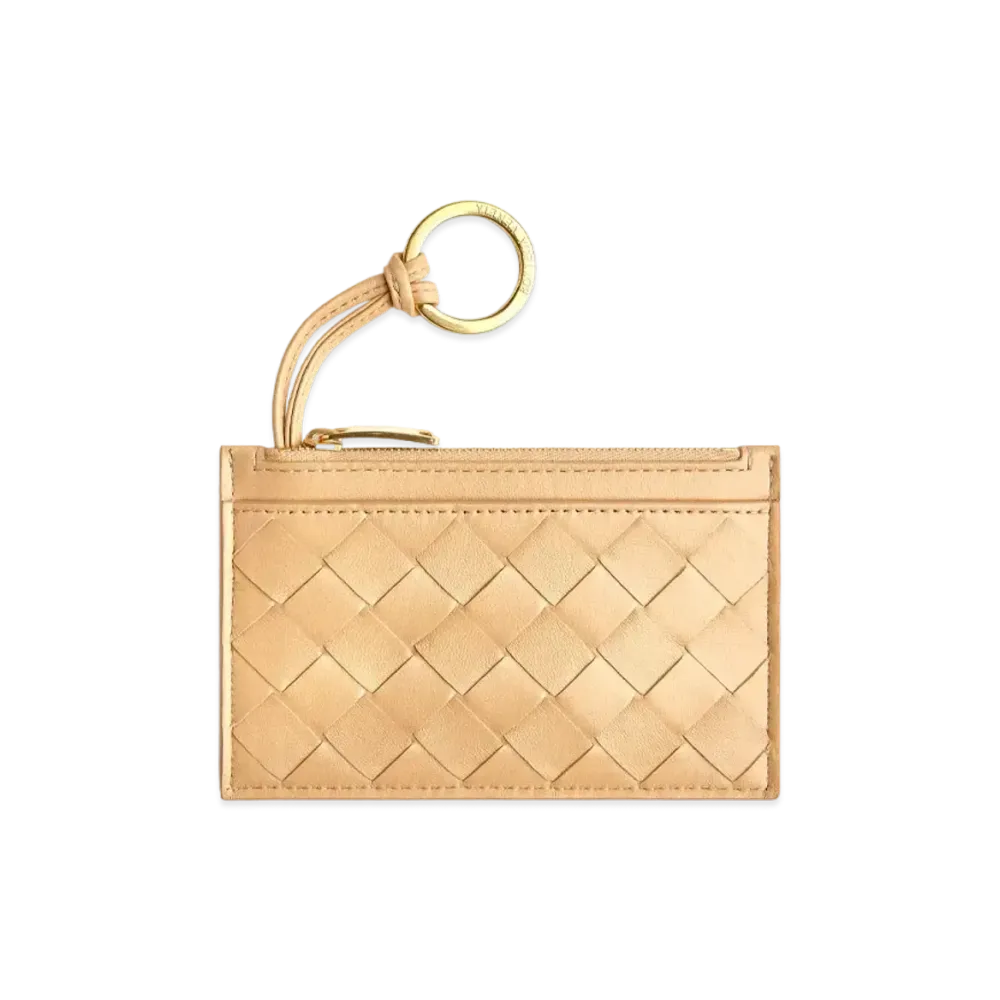 Bottega Veneta Key Pouch "Almond"